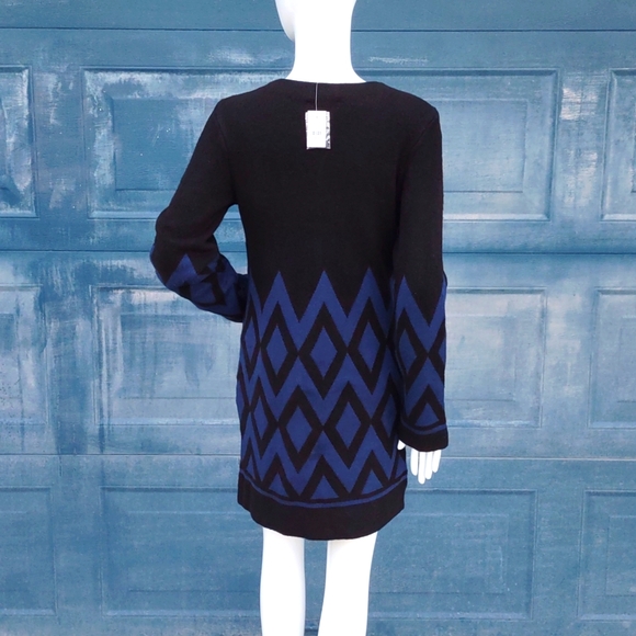 ANN TAYLOR Diamond Jacquard Cardigan Coatigan - Picture 16 of 17